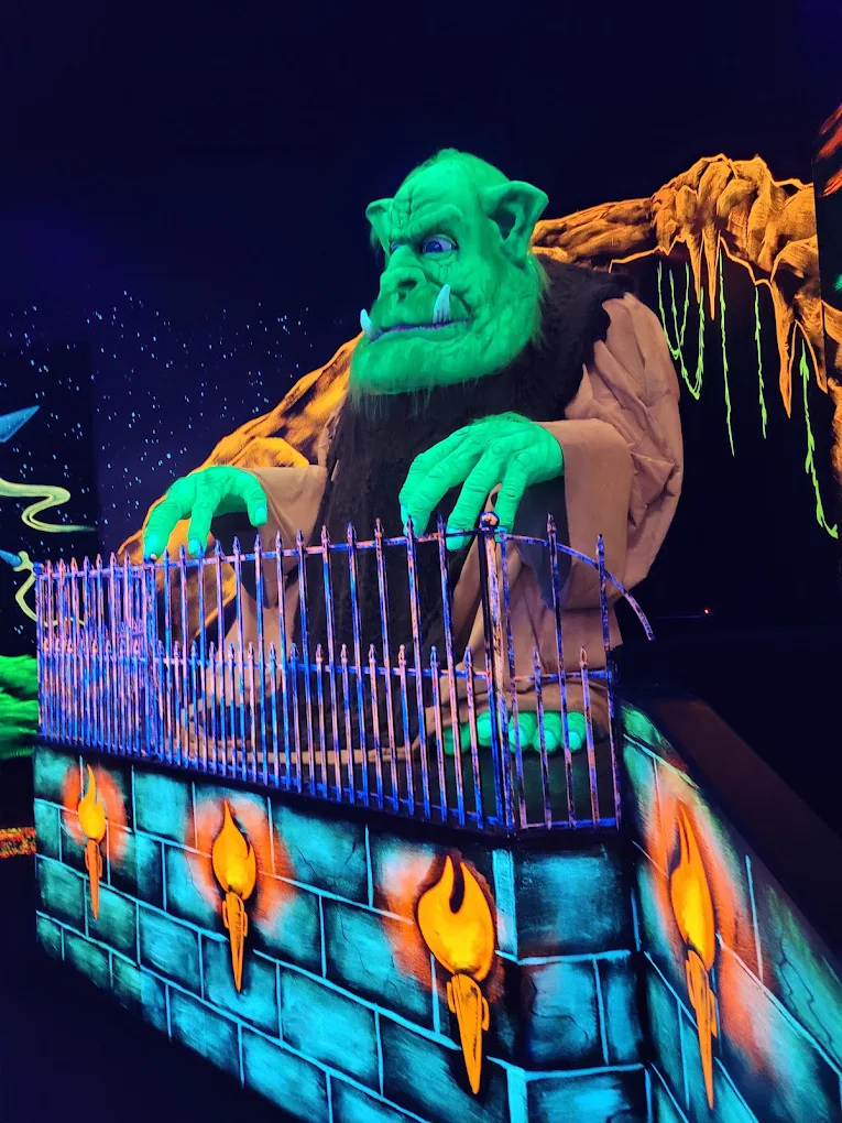 The troll monster at Monster Mini Golf Yonkers
